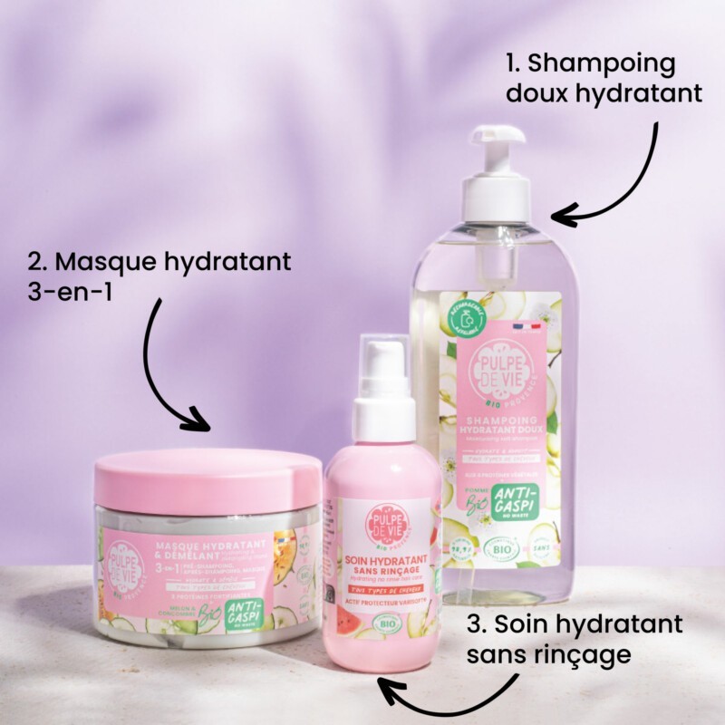 ΜΑΣΚΑ ΕΝΥΔΑΤΩΣΗΣ ΜΑΛΛΙΩΝ 3 ΣΕ 1 300ml - Pulpe De Vie